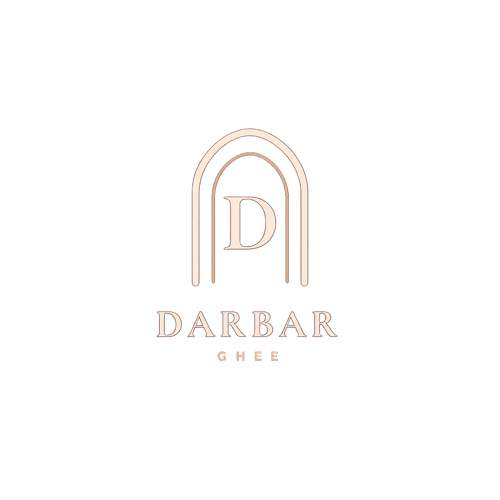 Darbar Ghee — arch logo with DARBAR GHEE wordmark